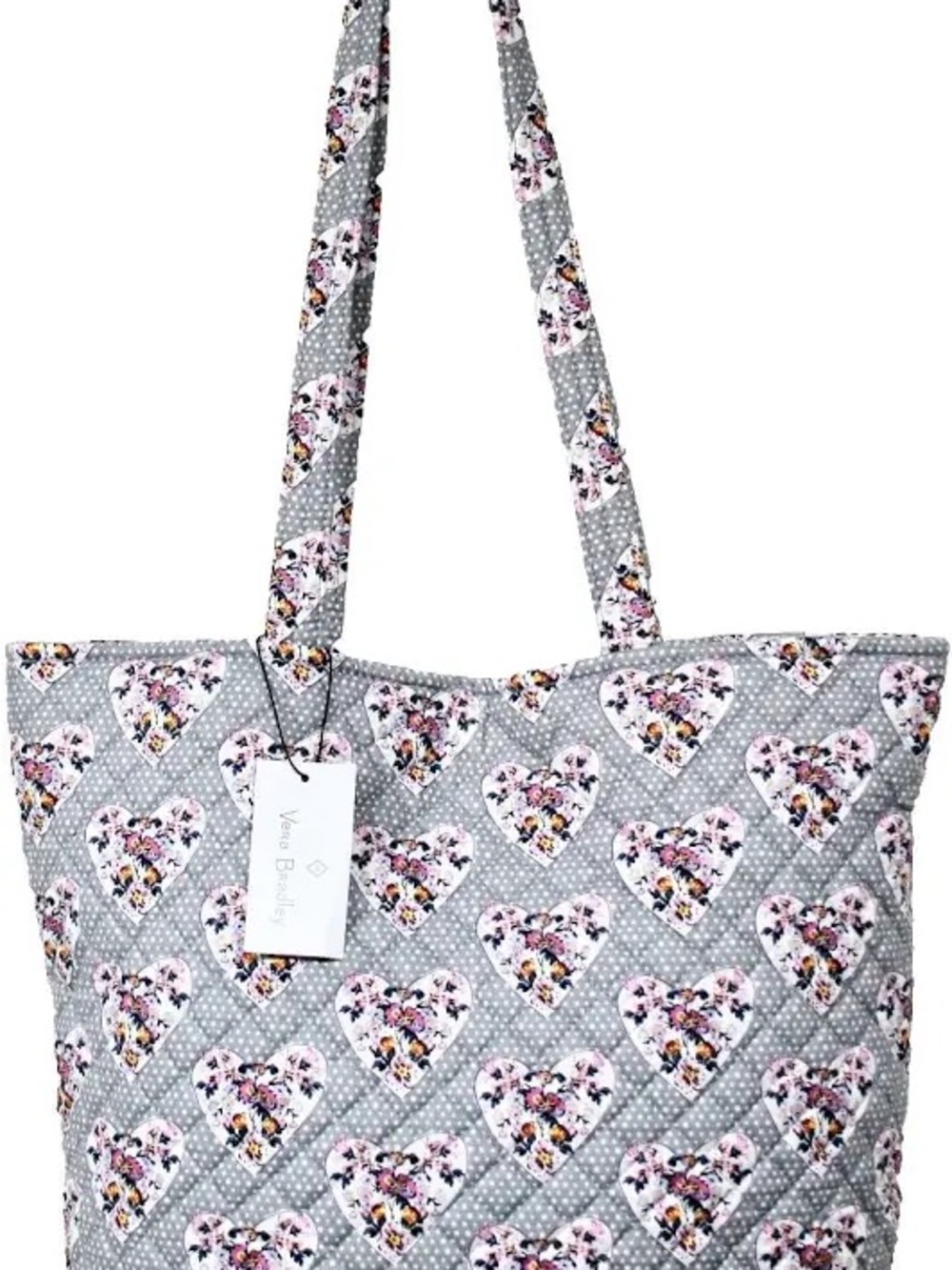 NWT Vera Bradley Tote - Mon Amour Gray